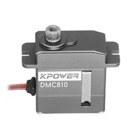 Micro-servo numérique sans noyau Kpower DMC810 0.03s haute vitesse en métal pour voitures, hélicoptères et avions RC, idéal pour les garçons et les modélisme.