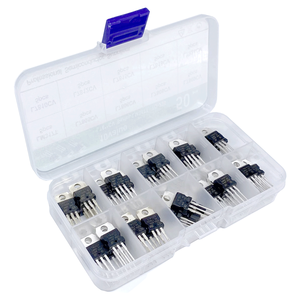 50 Cái/bộ 10 Giá Trị TO-220 Bộ Phân Loại Bóng Bán Dẫn LM317T L7805 L7805 L7808 L7809 L7810 L7812 L7815 L7818 L7824 Hộp Điều Chỉnh - Product Image 5