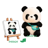 Peluche personnalisée super douce 20 cm, adorable doudou pour enfants avec détails brodés, jouet pour garçons et filles