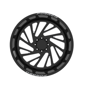 Grands enjoliveurs de roue flottants en aluminium forgé, roue simple, personnalisés OEM & ODM, fraisés brillants, 26x12J pouces, pour voiture de spectacle F-150 - Product Image 2