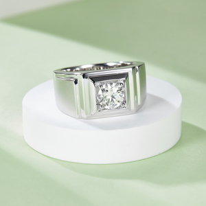 Luxury S925 Sterling Silver Selection D-color <strong>Moissanite</strong> Diamond <strong>Ring</strong> for <strong>Men</strong> and Women Party Engagement <strong>Ring</strong> GRA Certified Gift - Product Image 3