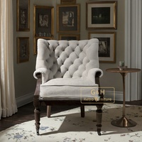 Chaise de salon rembourrée à la main en tissu vintage pour fauteuil industriel de style aviateur pour salon ou bar