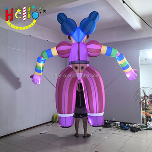 Mascota de dibujos animados en movimiento inflable encantadora personalizada de fábrica disfraz de payaso inflable publicitario - Product Image 5