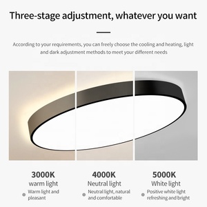 Lustre rond télécommandé par application moderne Lampe plafond Salon Chambre à coucher Maison Plafonniers LED de luxe - Product Image 3