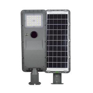 Lampadaire solaire 60w 120w 180w LED intégré haute luminosité, éclairage extérieur alimenté par l'énergie solaire - Product Image 2