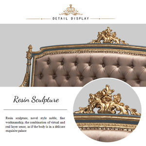 Yips LD-1604-1391 سلسلة الأوروبية الراتنج نحت هاندبينتيد الزهور نمط غرفة المعيشة الكلاسيكية أريكة 3 مقاعد - Product Image 4