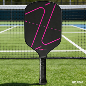 ไม้พายพิคเคิลบอลแบบพกพา คุณภาพสูงจากโรงงานจีน ได้รับการรับรองจาก USAPA ผลิตจากคาร์บอนไฟเบอร์ T700 แกนรังผึ้ง ไม่มีขอบ - Product Image 1