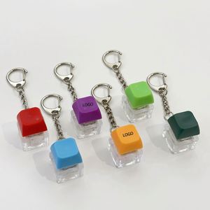 Llavero de Teclado Personalizado con Sonido, de Acrílico Transparente, con Diseños de Ángel, Animal, Fruta, Juguete Antiestrés con Clicker y LED - Product Image 1