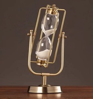 Sablier de 60 minutes, sablier en sable blanc, sablier en métal unique, sablier de 1 heure
