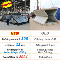 20 pieds Installation rapide Z Maison de conteneur pliable préfabriquée minuscule dortoir temporaire mobile