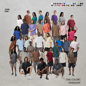 เสื้อยืด DTG ทรงหลวม ระบายอากาศได้ดี ยูนิเซ็กซ์ ผ้าคอตตอน 100% น้ำหนัก 230 กรัม ลายสก็อต ย้อมสี หลายสี  รับทำโลโก้ตามสั่งสำหรับฤดูร้อน - Product Image 6