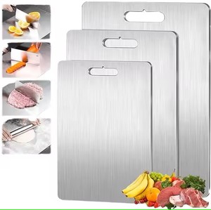 Bếp ngoài trời bền <span class=keywords><strong>304</strong></span> thép không gỉ thớt Kim Loại Lớn Thớt hai mặt Titan cấp thực phẩm <span class=keywords><strong>304</strong></span> - Product Image 4