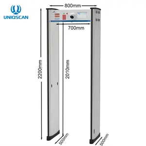 Uniqscan CCTV Caméra arco Détecteur scanner thermique porte De Métal Pour Sécurité Inspection Led Alarme