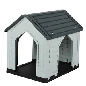 4 Seasons General Plastic Dog House Waterproof Kennel Outdoor Dog Cage Large Small Dog Shade Pet Villa Kennel