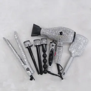 Nóng Bán Sang Trọng Toàn Bộ Thiết Bị Salon Bling Rhinestone Tóc Công Cụ Thiết Lập