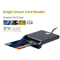 Lecteur de carte à puce avec interface USB Carte de paiement Sim/id/atm/ic Carte de crédit bancaire Lecteur de puce Writer Cloner