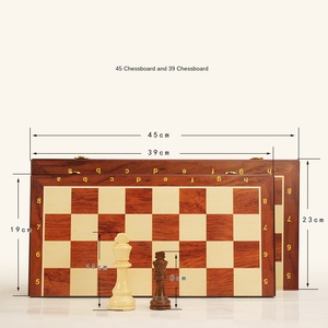Piezas de <span class=keywords><strong>Ajedrez</strong></span> de alta calidad de <span class=keywords><strong>madera</strong></span> maciza plegables directas de fábrica <span class=keywords><strong>Ajedrez</strong></span> magnético - Product Image 2