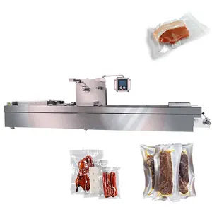 Automatic Continuous Rolling Conveyor Continuous Vacuum Skin Packing Packaging Machine