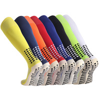 Logo personnalisé hommes genou haut long sport antidérapant antidérapant football athlétique élites baseball football chaussettes à prise épaisse