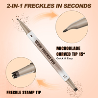 Crayon de maquillage double embout imperméable pour faux taches de rousseur, avec logo personnalisé, vente en gros