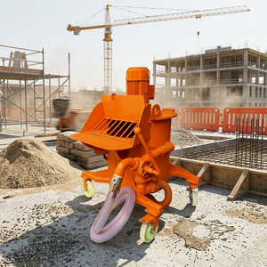 Mélangeur de boue électrique vertical 250L avec moteur 4KW et roulettes pour un déplacement facile, utilisation dans le bâtiment et la coulis - Product Image 3