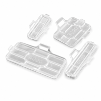 Boîte de marquage de câbles en plastique transparent 4020, support d'étiquettes d'identification de fils, boîte de marquage de câbles