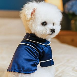 Pyjama en soie à deux pattes mignon sur mesure pour animaux de compagnie pour chat et petits chiens - Product Image 3