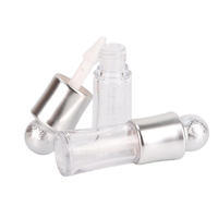 Offre Spéciale – Flacon Vide de Luxe Argenté avec Bouchon à Bille Transparent pour Remplissage de Gloss à Lèvres DIY – Bouteille Cosmétique Vide pour Gloss