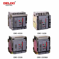 Disjoncteur à air ACB série Delixi CDW9 100kA/80kA 240V/690V pour centrale industrielle, bâtiment commercial, alimentation principale du générateur