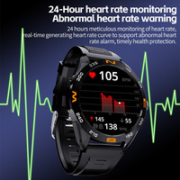 Reloj Inteligente de Moda para Mujer, Pantalla Redonda HD de 1.43'', BT 5.0, Llamadas, Frecuencia Cardíaca, Oxígeno en Sangre, Resistente al Agua IP68