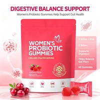 Gummies Probiotiques pour Femmes : Bonnes Bactéries, Probiotiques Féminins, Enzymes et Champignons pour la Flore Intestinale