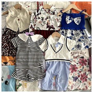 Ropa Casual de Verano para Niños, al por Mayor, Económica, Variada, Moderna, con Estampados de Dibujos Animados, Mezcla de Poliéster/Algodón, Tallas Mixtas - Product Image 1