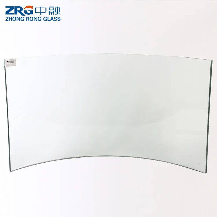 6mm 8mm 10mm 12mm Thick Building Window Door Roof Clear Curved Toughened Tempered Glass