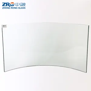 Porte de fenêtre en verre trempé transparent incurvé, toit en verre trempé, 3mm 6mm 8mm 10mm 12mm