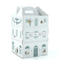 Cajas de Envío para Pasteles con Diseño de Logotipo Personalizado, Cajas de Embalaje de Cartón Corrugado para Panadería, Alimentos, Cosméticos y Regalos