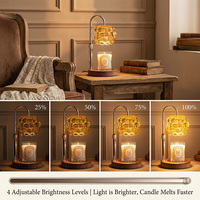 Lampe à cire fondante sans flamme ni fumée avec minuterie 2-8H, en verre bulle motif raisin, pour un effet de fusion uniforme