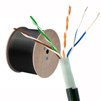 Cable de Red LAN para Exteriores Cat5e Cat5 Cat6 Blindado y Resistente, 26 AWG, SFTP, Cat5e Cat 5e 4P, Proveedor de Cables