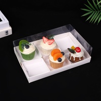 Boîte de rangement pour pique-nique et desserts avec couvercle transparent, 4/6/9 compartiments