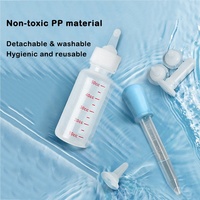 Bouteille de lait pour chaton, chiot, animal de compagnie, 4 tétines, sucettes en silicone, compte-gouttes pour médicaments liquides, ensemble de biberons en plastique pour animaux de compagnie