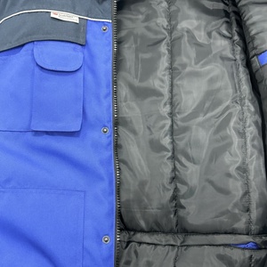 Veste imperméable de style décontracté pour hommes de haute qualité tissu tissé avec logo personnalisé avec col montant fermeture éclair polaire dernier style hiver - Product Image 6