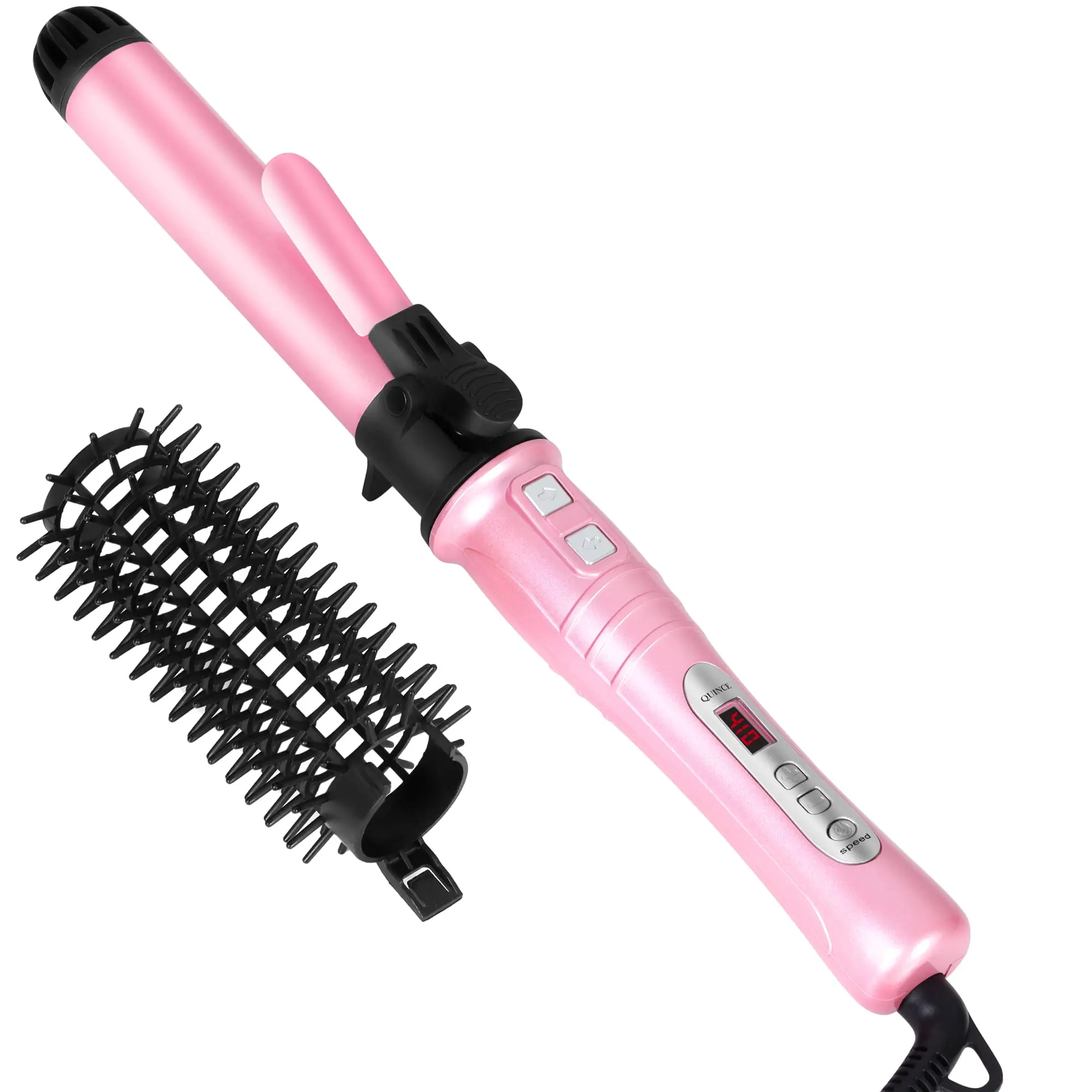 Hair Curler Automatic 2 in 1 Hair brush Hot Iron Comb Hair Straightener Curler Rollers 360 Rotating Curling