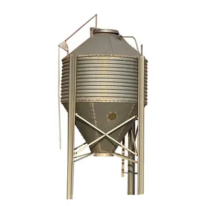 3 ton small size galvanised steel hopper maize grain silo with nice price