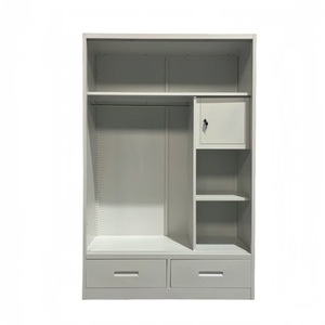 Armoire à 3 portes en acier à motifs de tiroirs <span class=keywords><strong>avec</strong></span> miroir au design personnalisé - Product Image 6
