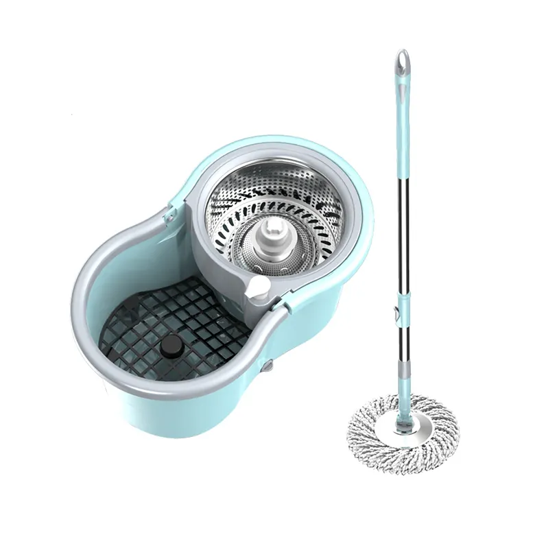 Classic dual drive wet and dry magic cleaning mop with bucket and telescopic mop handle