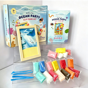 Kit de Pâte à Modeler 3D en Relief Stéréo pour Peinture et Histoires – Thème Voyage en UE – Ensemble Éducatif 3+ pour l'Art et l'Artisanat, Décoration de Chambre d'Enfant, Cadeau - Product Image 1