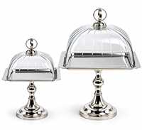 Support à gâteau décoratif en aluminium avec détails artisanaux complexes pour les tables festives, les mariages et la maison