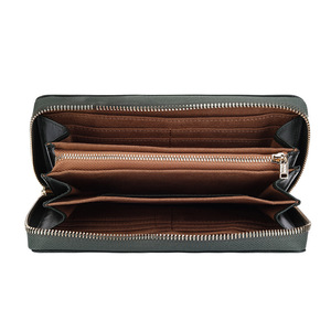 Women's <b>Long</b> Zippered <b>Wallet</b> Genuine Leather Multiple Card Slots Everyday Use - Product Image 5