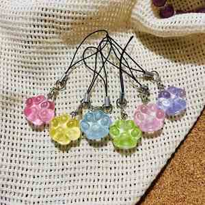 Wholesale Cute Transparent Resin <b>Cat</b> Paw Strap Lanyard for Backpack Bag Campus Card Decoration Bulk <b>Gift</b> - Product Image 1