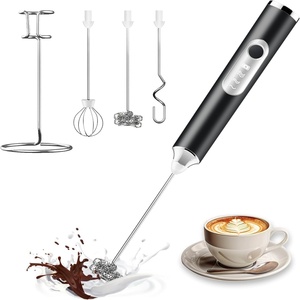 Mousseur à lait automatique USB en acier inoxydable, mélangeur à café, fouet électrique pour matcha, batteur à œufs M005 - Product Image 1