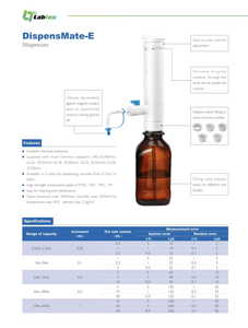 Labtex Dispenser phòng thí nghiệm chai <span class=keywords><strong>Top</strong></span> Dispenser 1-10ml chai <span class=keywords><strong>Top</strong></span> Glass Thuốc thử Dispenser cho y tế và phòng thí nghiệm - Product Image 6
